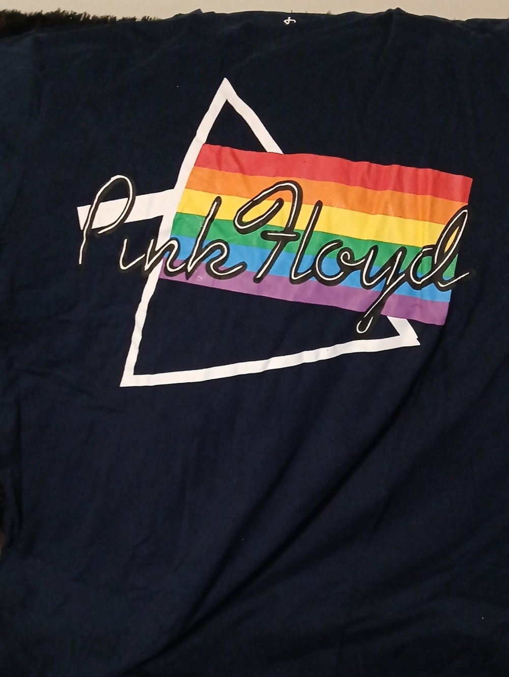 Pink Floyd 1987 Logo Unisex Navy Tee